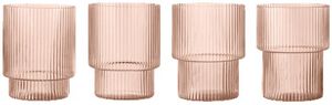 Ripple Glasses - Set of 4 - Blush
