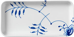 Blue Fluted Mega fat rektangulärt 24 cm
