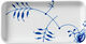 Blue Fluted Mega fat rektangulärt 24 cm