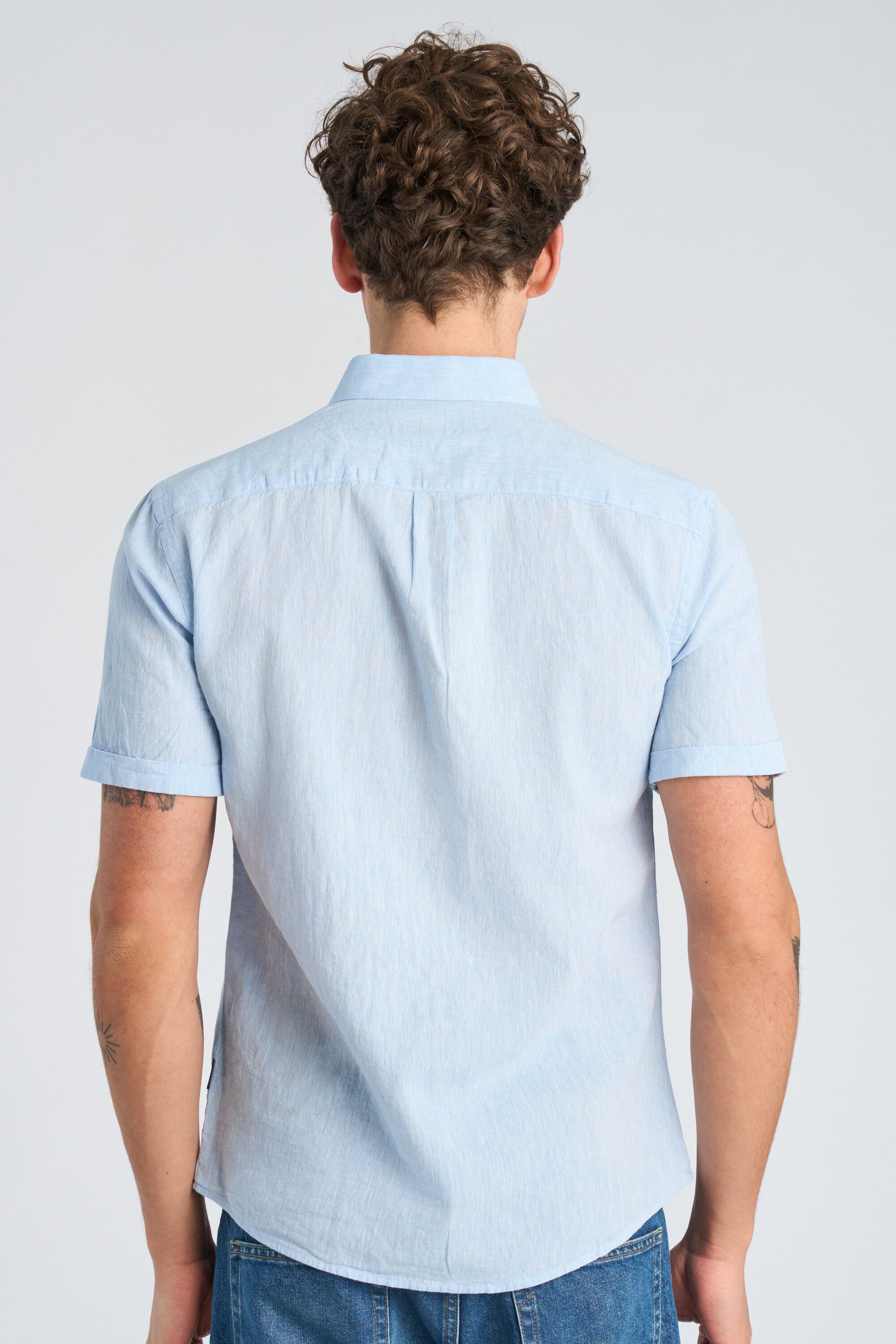 Cotton/linen shirt S/S