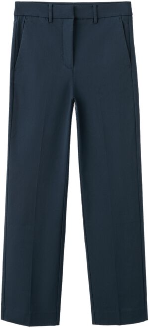 Straight-cut crop trousers