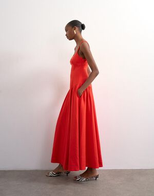 TSVIOLA SL MAXI DRESS WVN