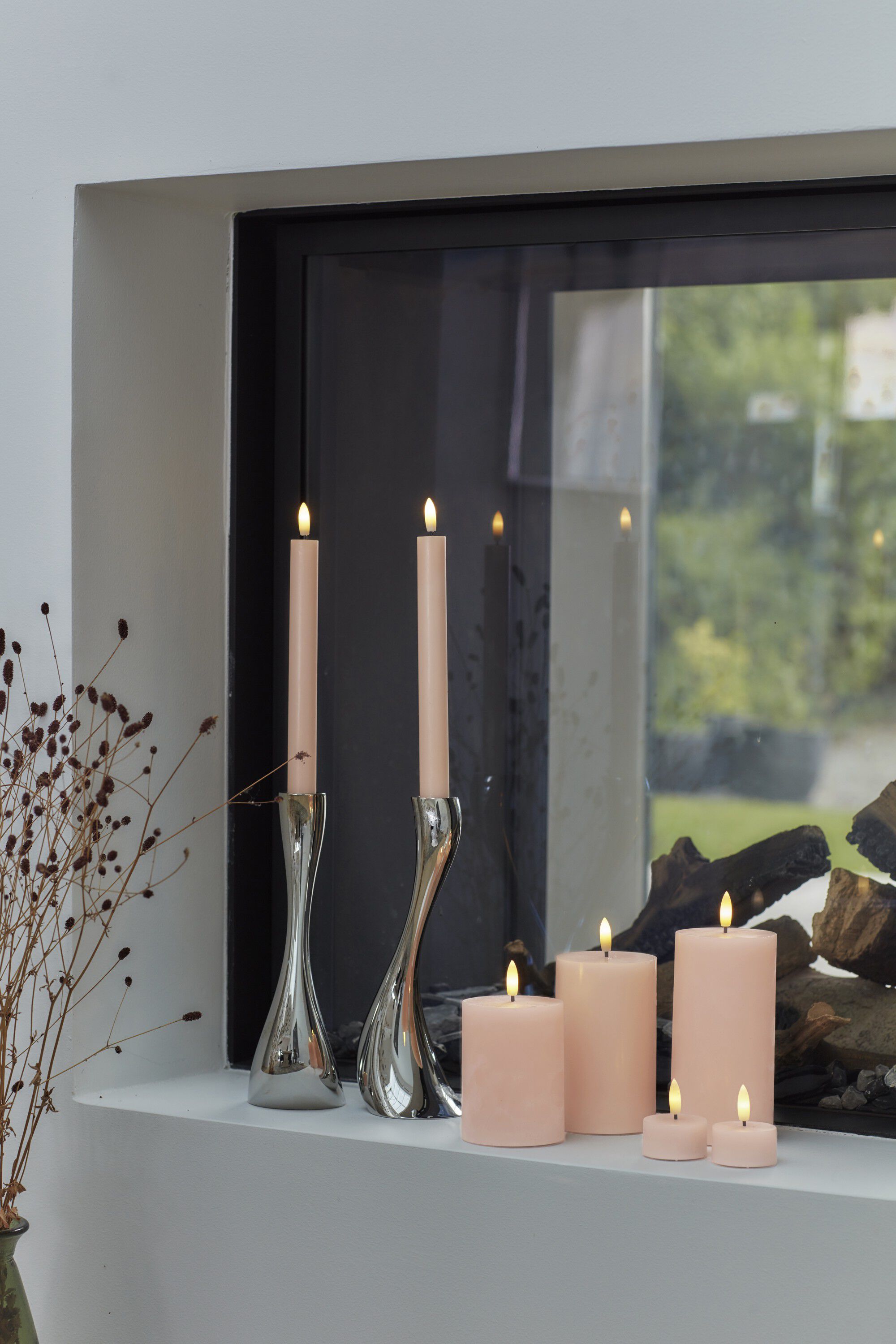 Sille &Oslash;7,5x15cm, Dusty Peach