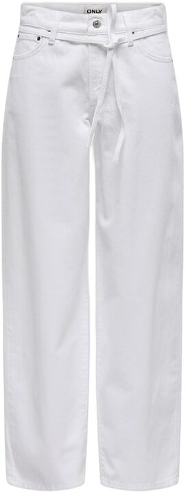 ONLGIANNA MW STRAIGHT JEANS WHITE D