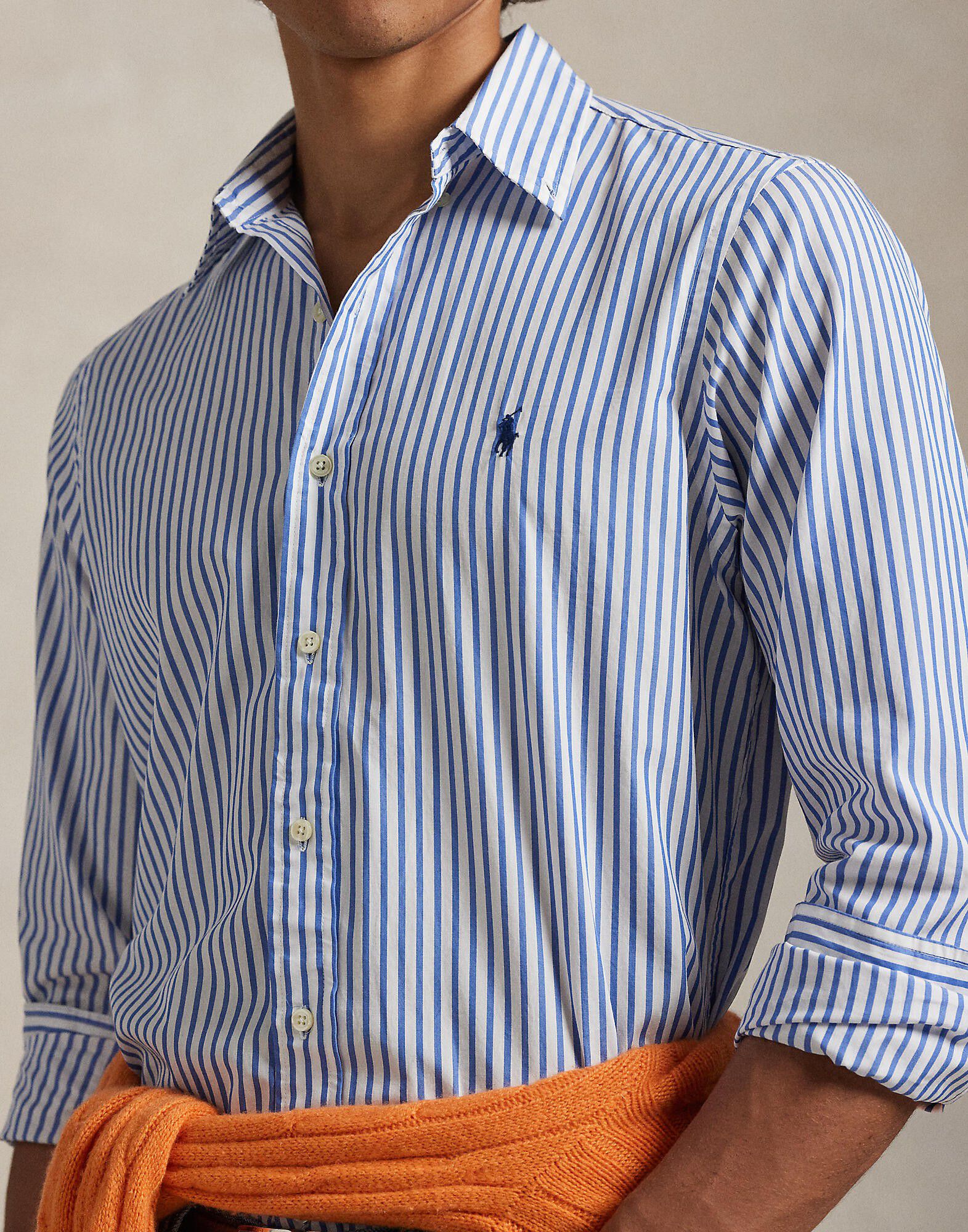 Custom Fit Striped Broadcloth Shirt