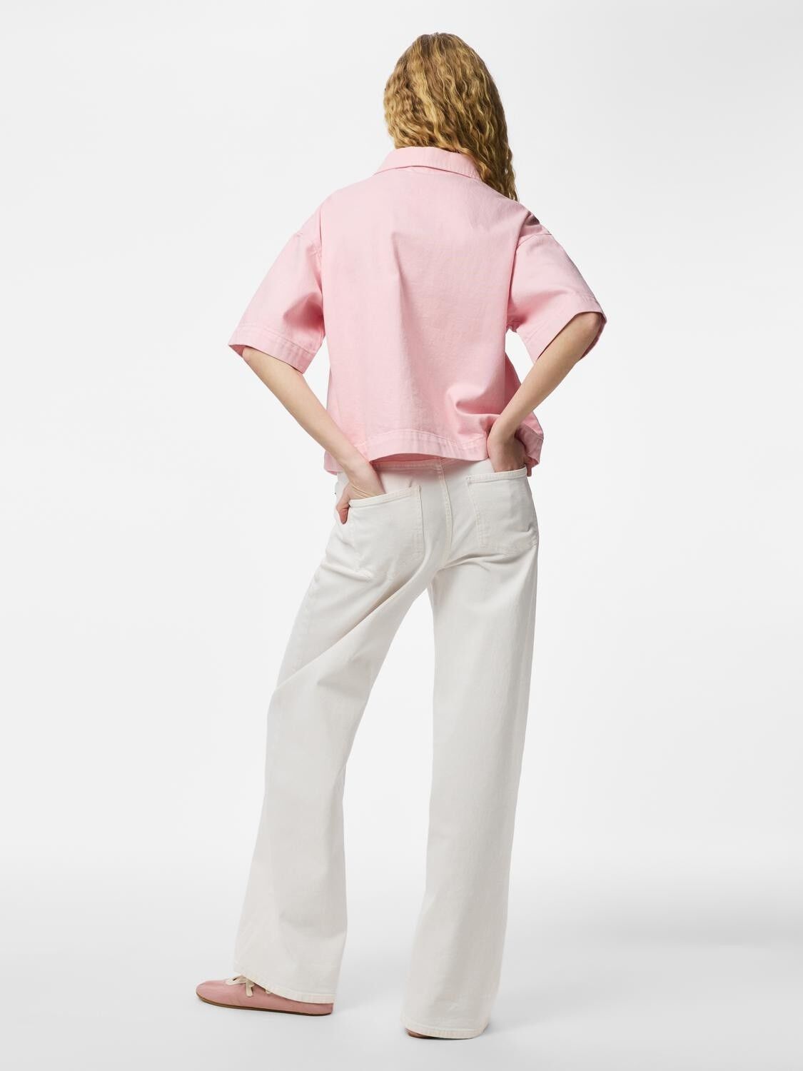 Pcsky Ss A-Shape Denim Top Noos Bc