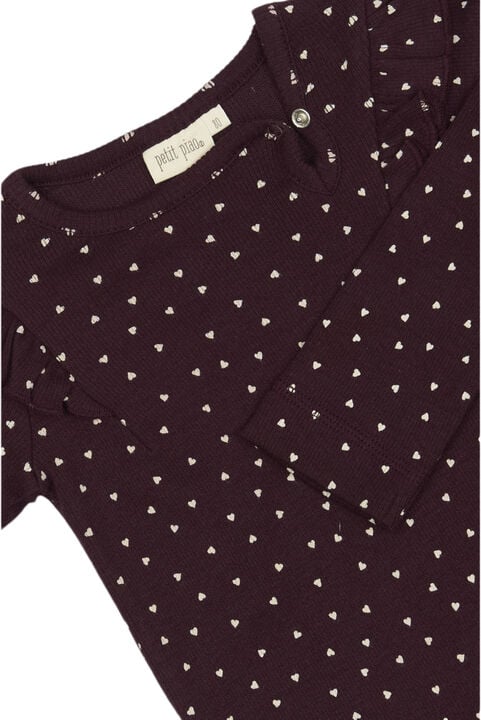 Body L/S Frill Modal heart