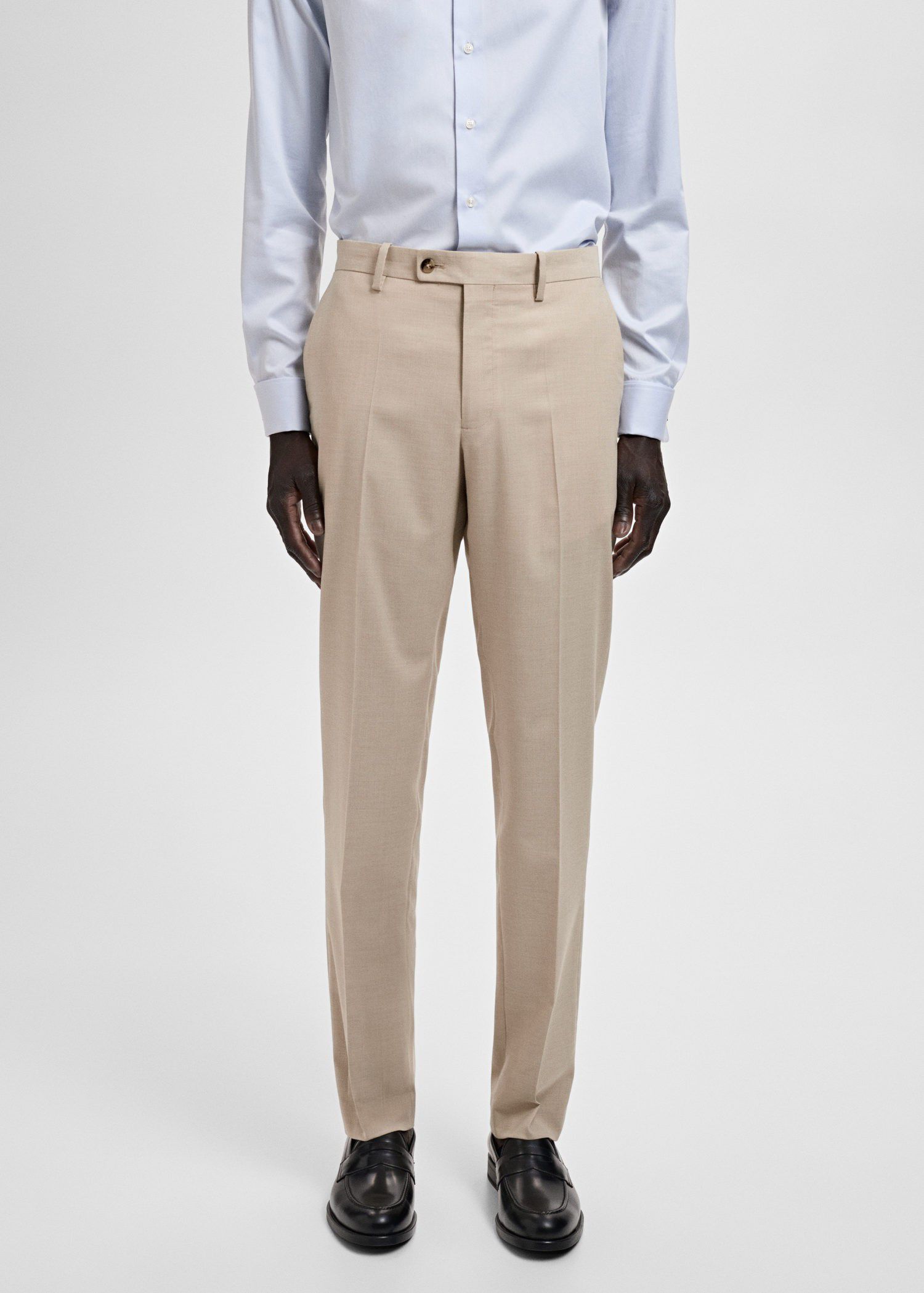 Milan slim-fit suit trousers