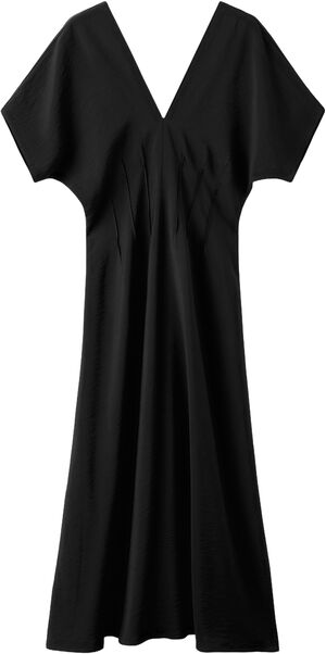 Ruched V-neck dress