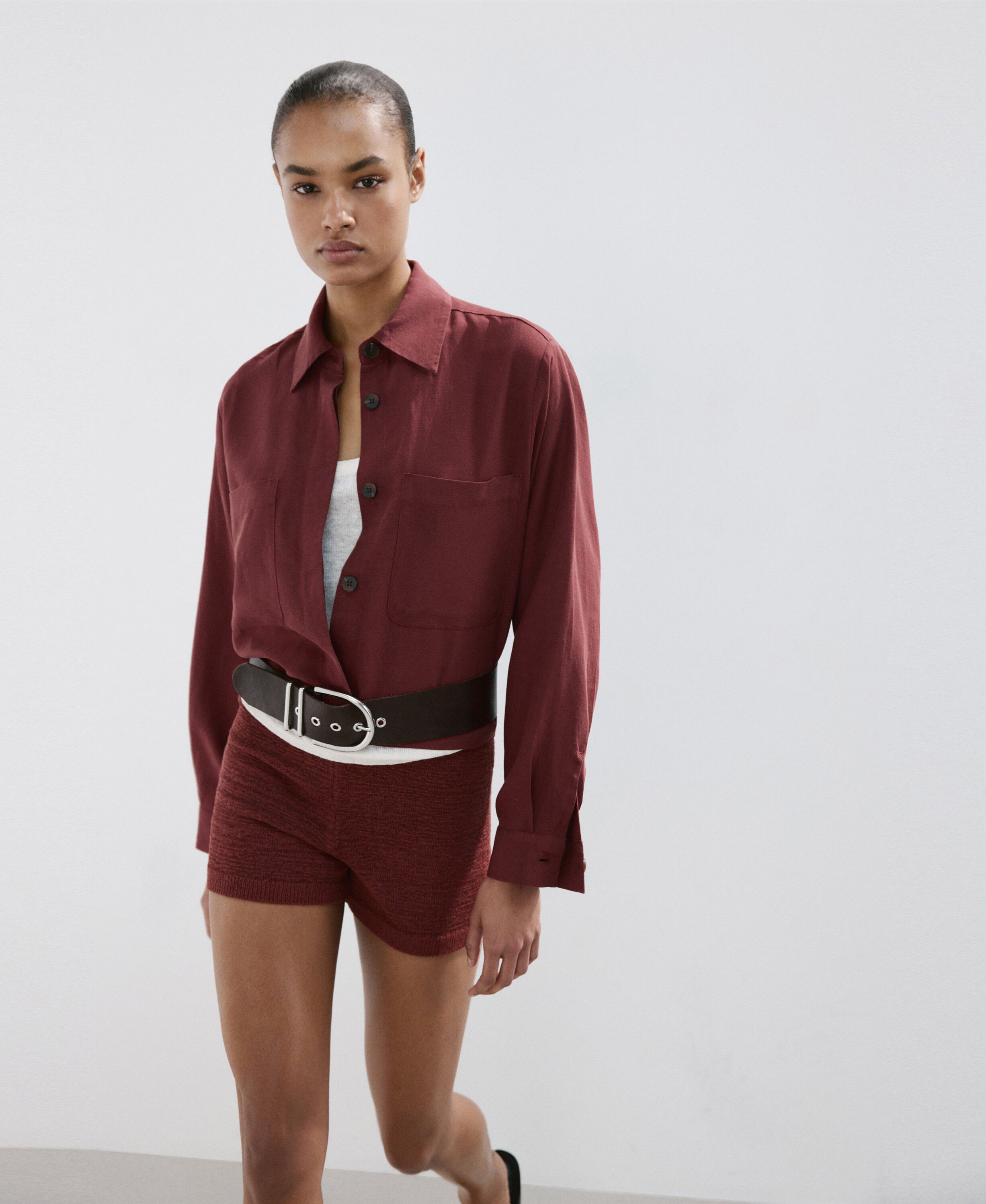 Pocket lyocell overshirt