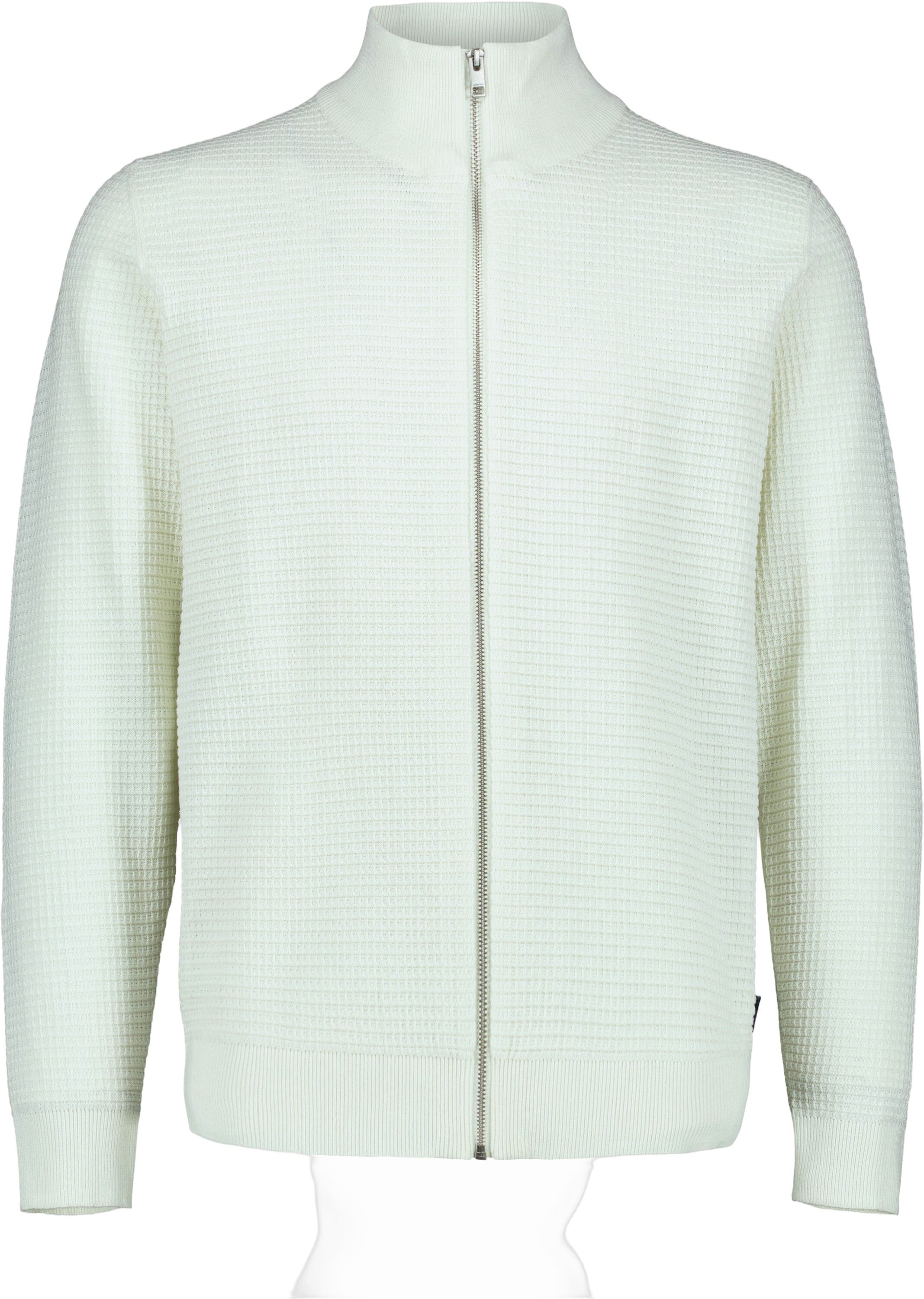Knitted zip cardigan