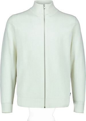 Knitted zip cardigan