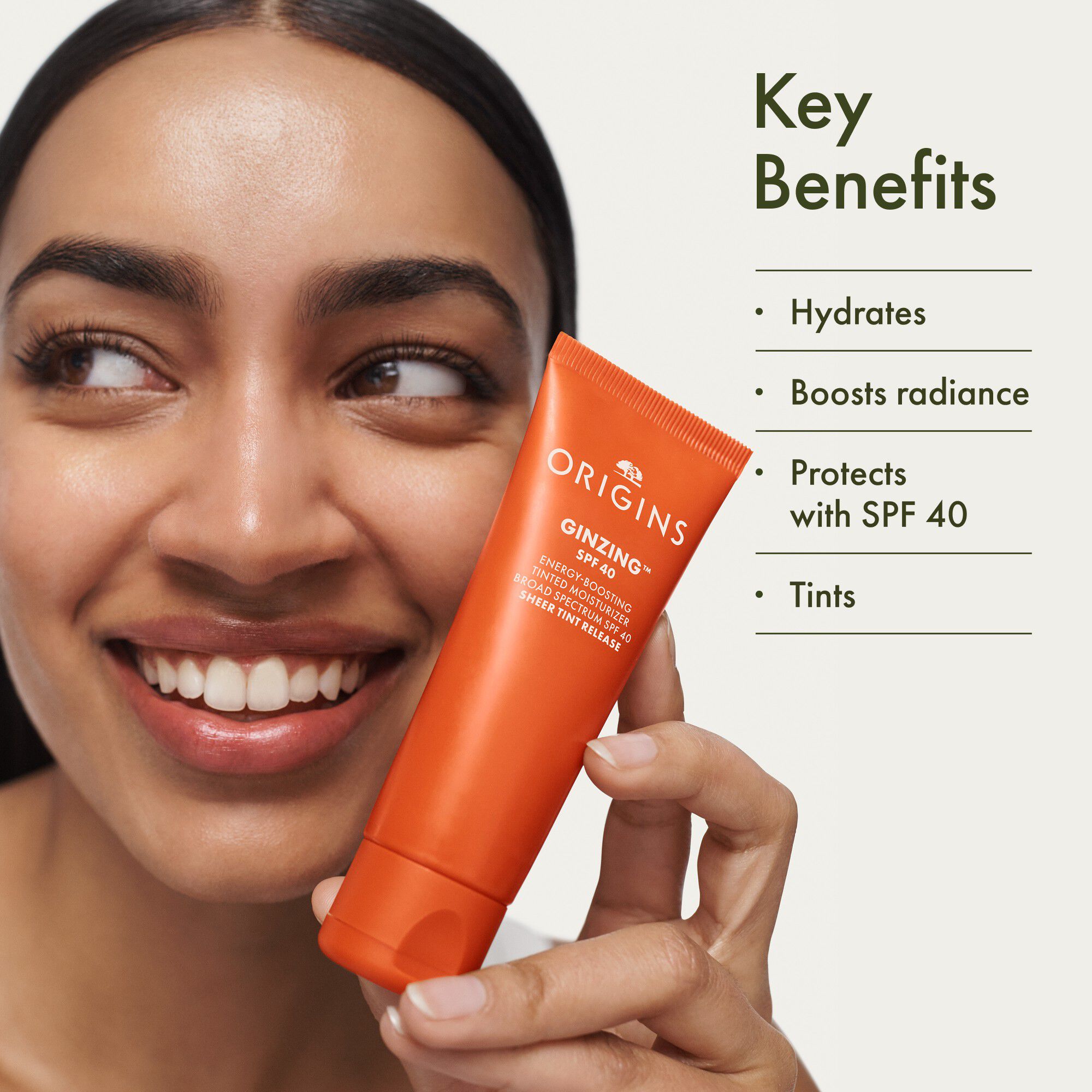 GinZing SPF 40 Energy-Boosting Tinted Moisturizer