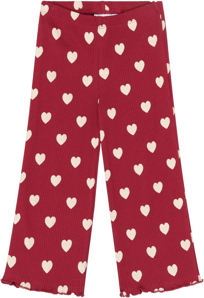 Tnstholiday Red Heart Rib Night Set