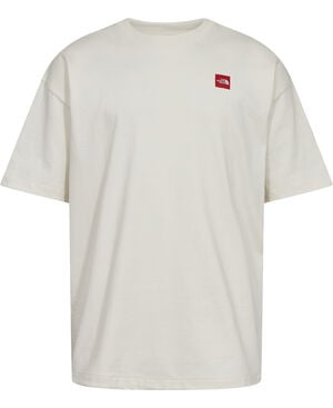 M TNF RED BOX S/S TEE WHITE DUNE