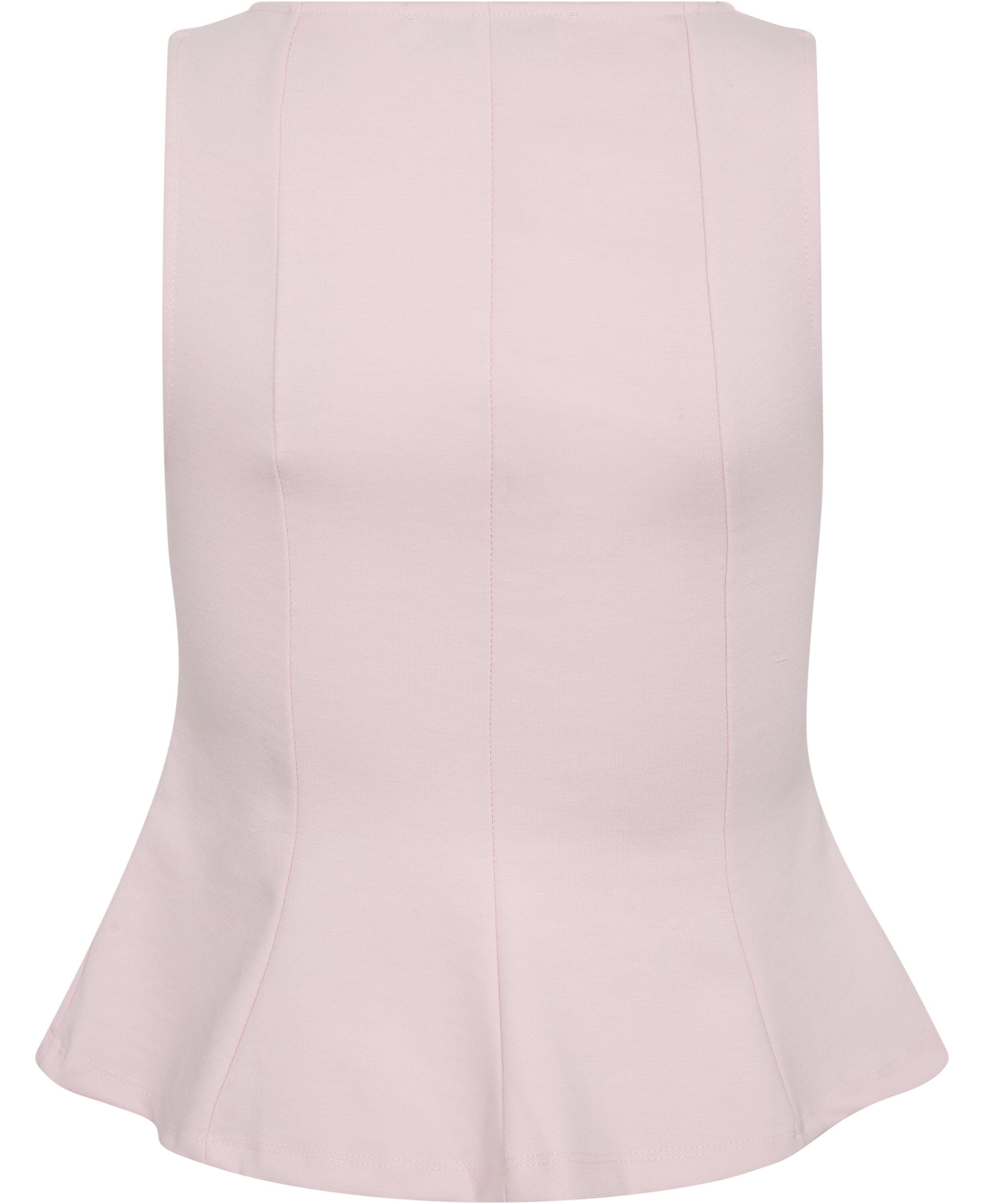 Peplum top with seam detail