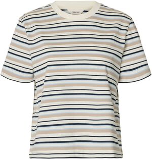 SLFESSENTIAL SS STRIPED BOXY TEE NO