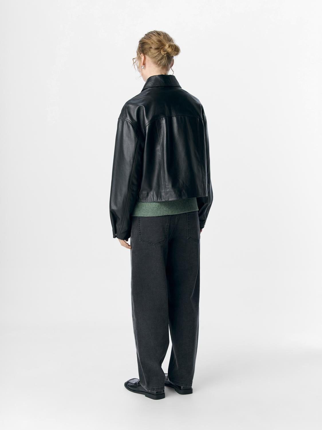 OBJMIRA RE LEATHER JACKET E AU25