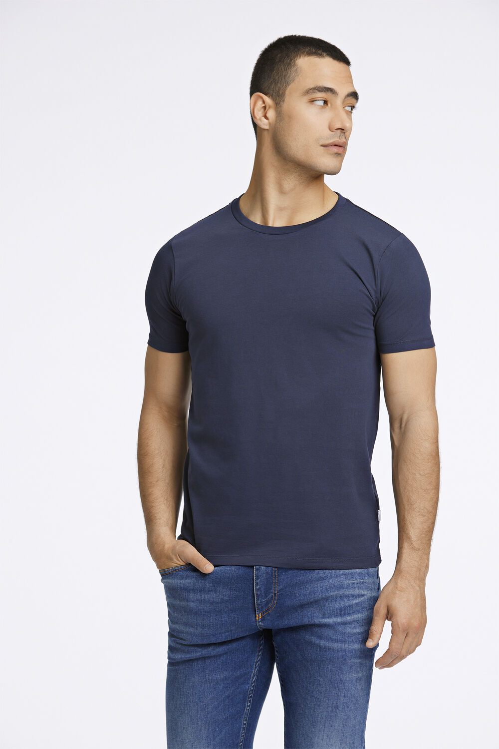 Mens stretch crew neck tee S/S