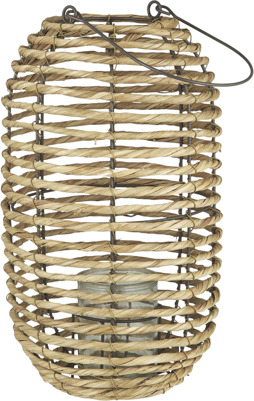 Lygte s&oslash;gr&aelig;s og metal m/glasindsats