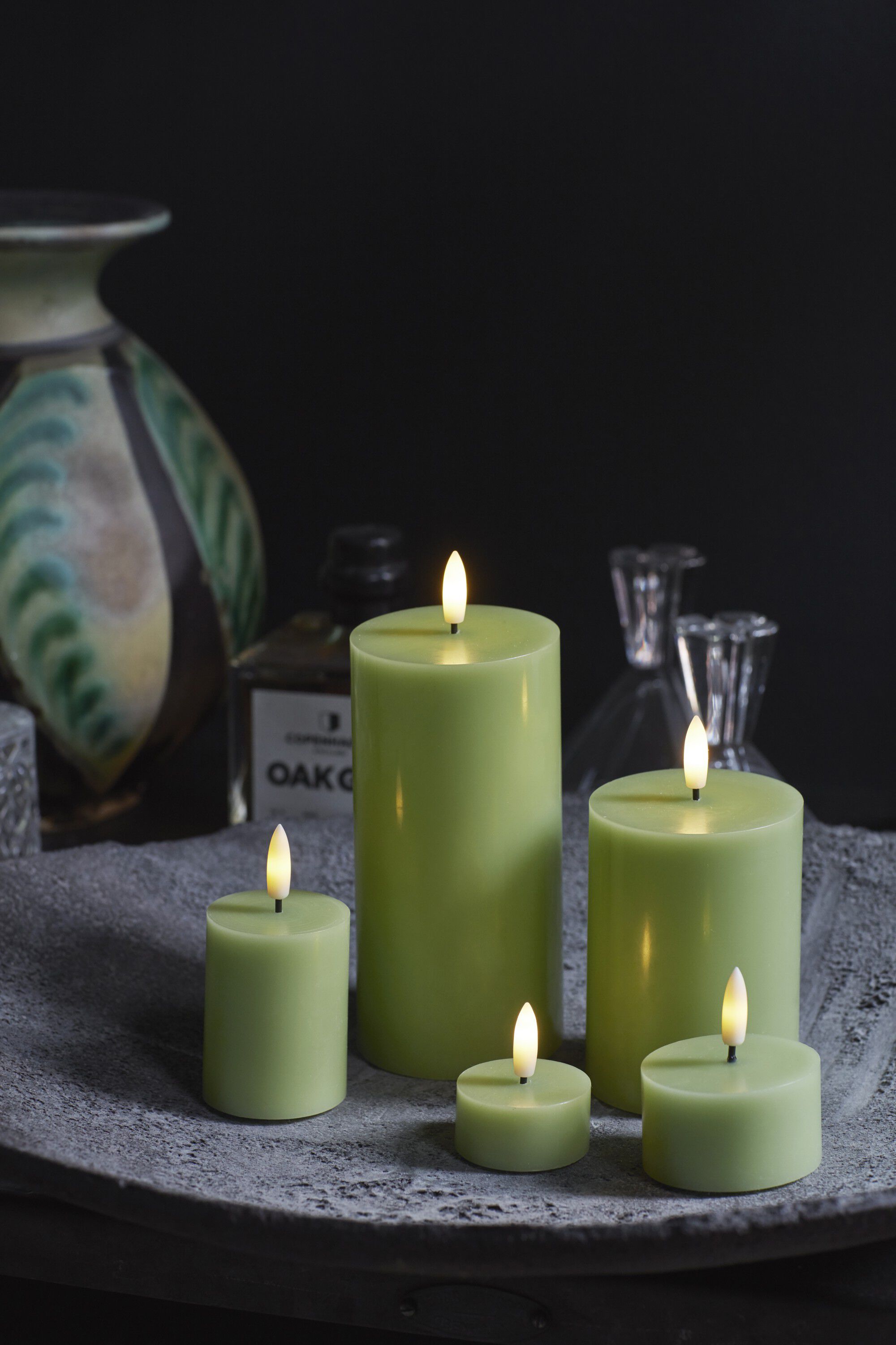 Sille Fyrfadslys 2 stk. s&aelig;t, &Oslash;4,5XH2,2cm