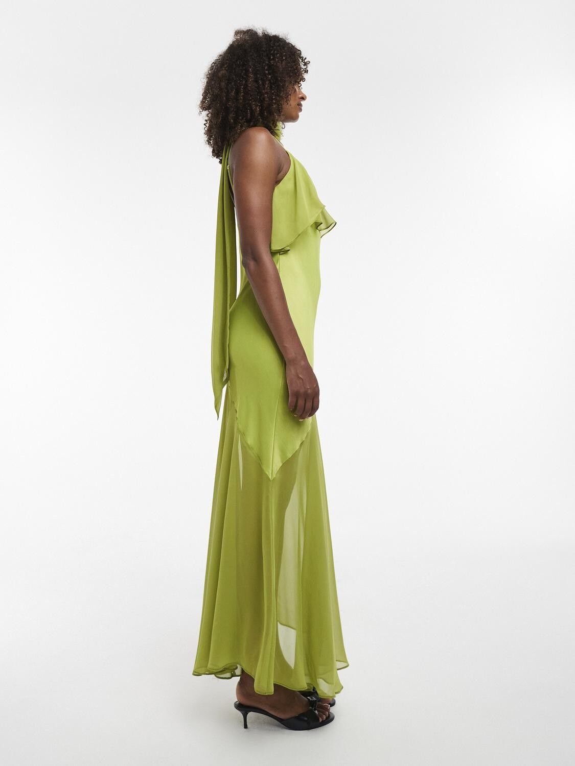 Tsannika Sl Ruffle Detail Maxi Dress Wvn