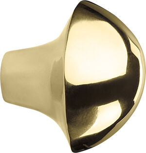 mushroom hook - brass