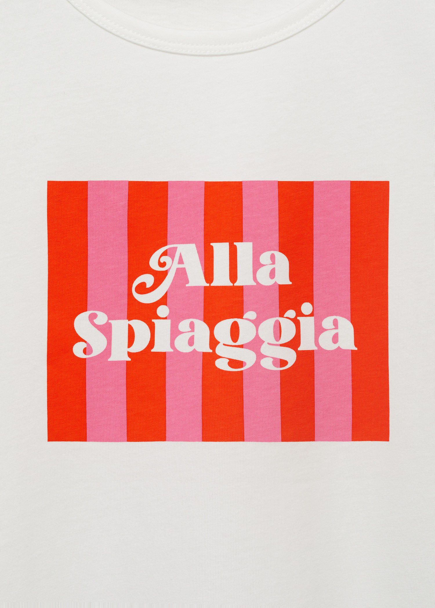 Printed cotton-blend t-shirt