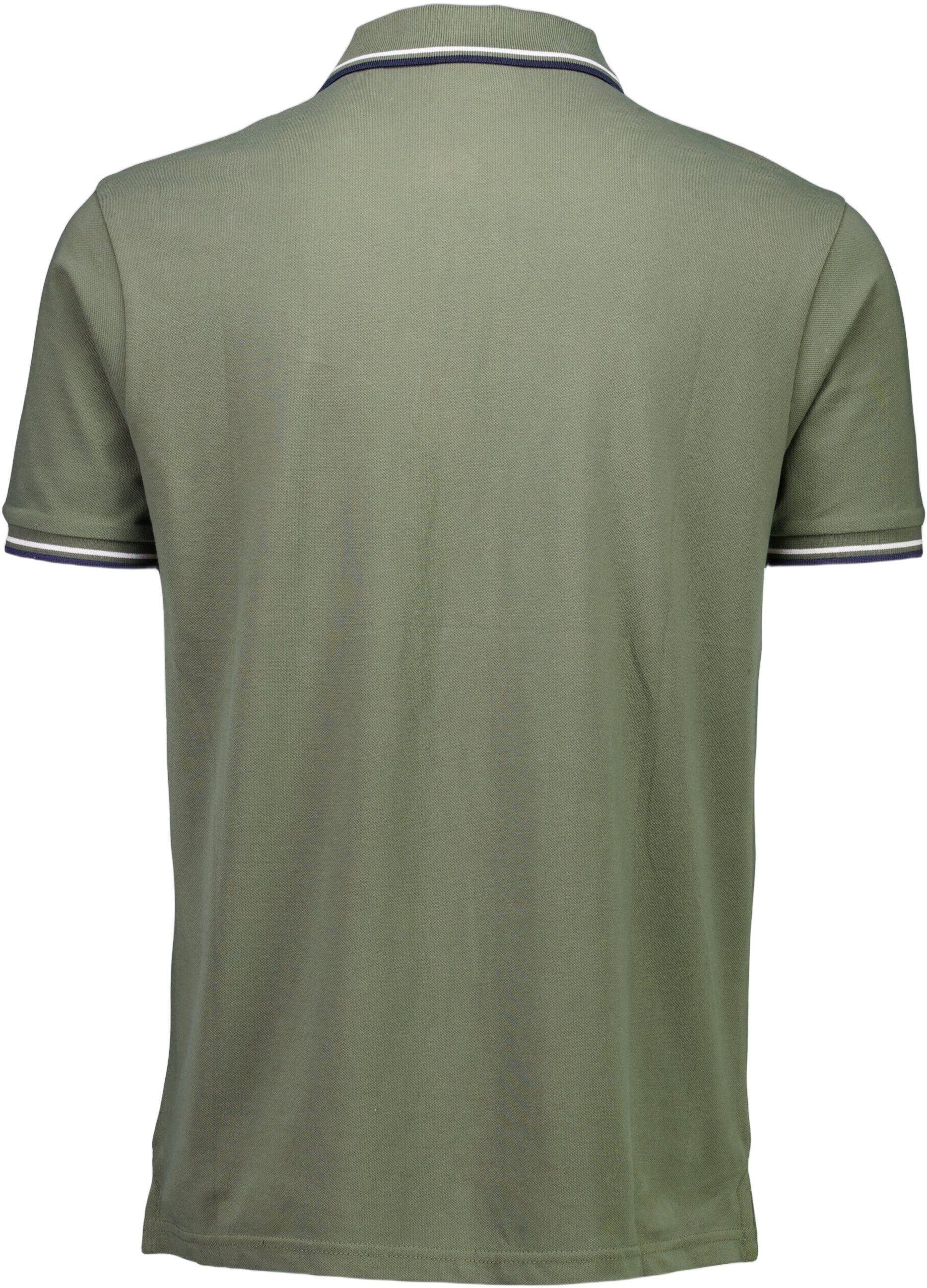 Polo shirt w. contrast piping