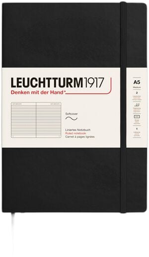 LT1917 Notesbog SC linjeret A5 Black