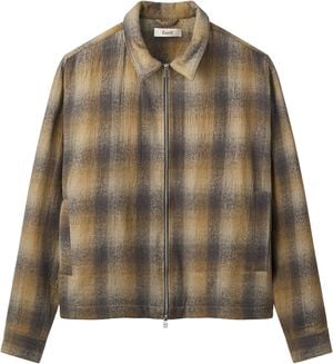 RAVEN WOOL ZIP OVERSHIRT