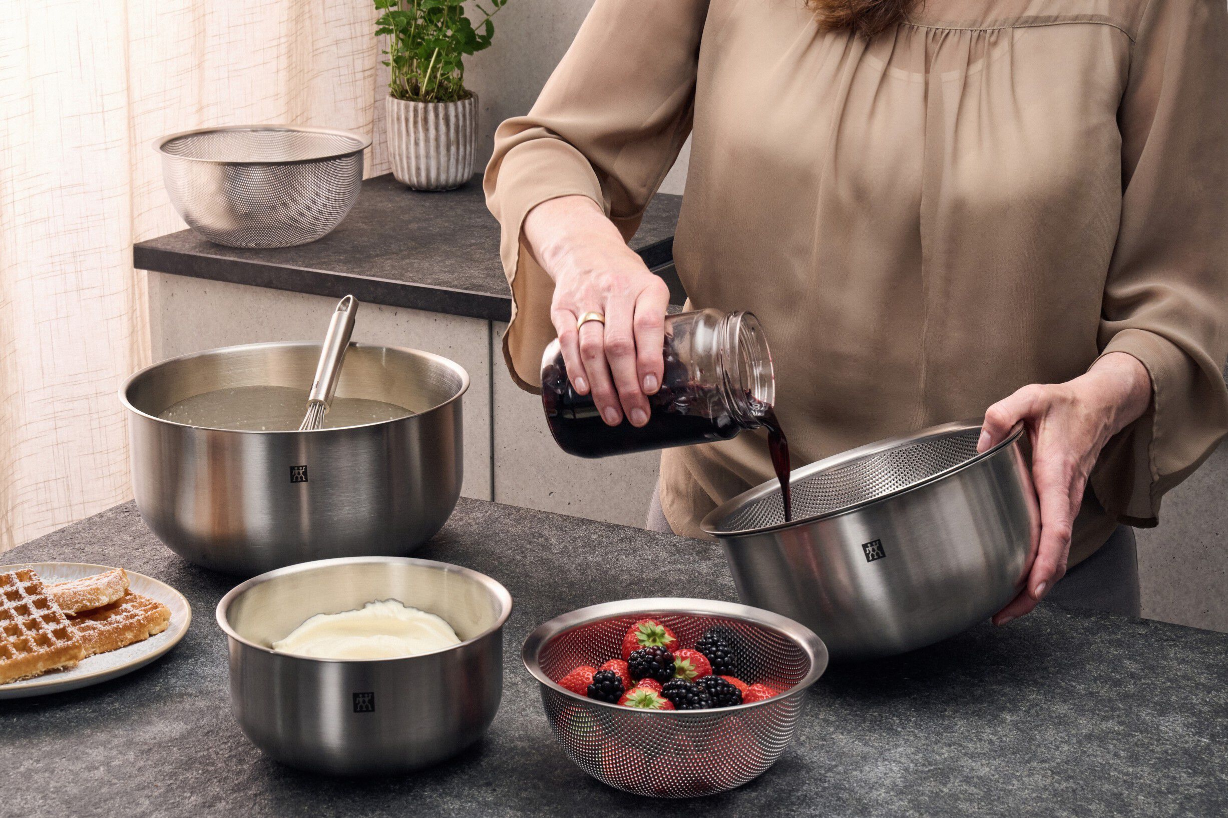 K&ouml;ksredskap set, 3-st, 18/10 Rostfritt st&aring;l