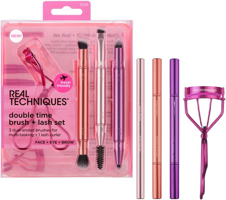 Real Techniques Double Time Retractable Brush Set