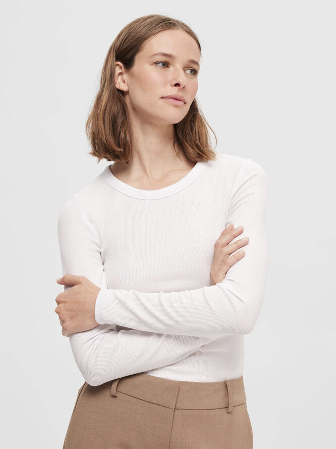 SLFDIANNA LS O-NECK TOP NOOS