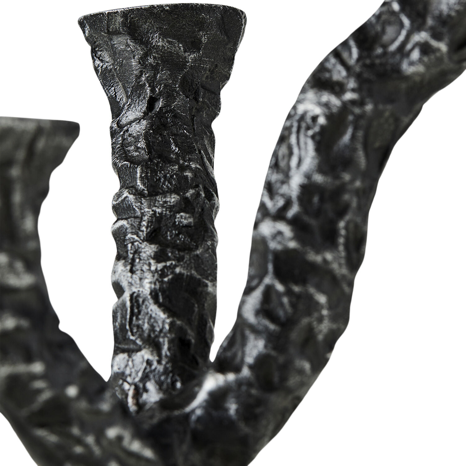 Lysestage Ava - Antik M&oslash;rk Gr&aring;