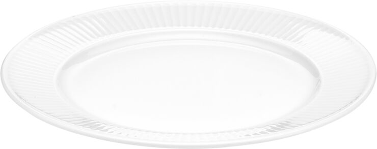 "Tallerken flat Plissé 20 cm Hvit"