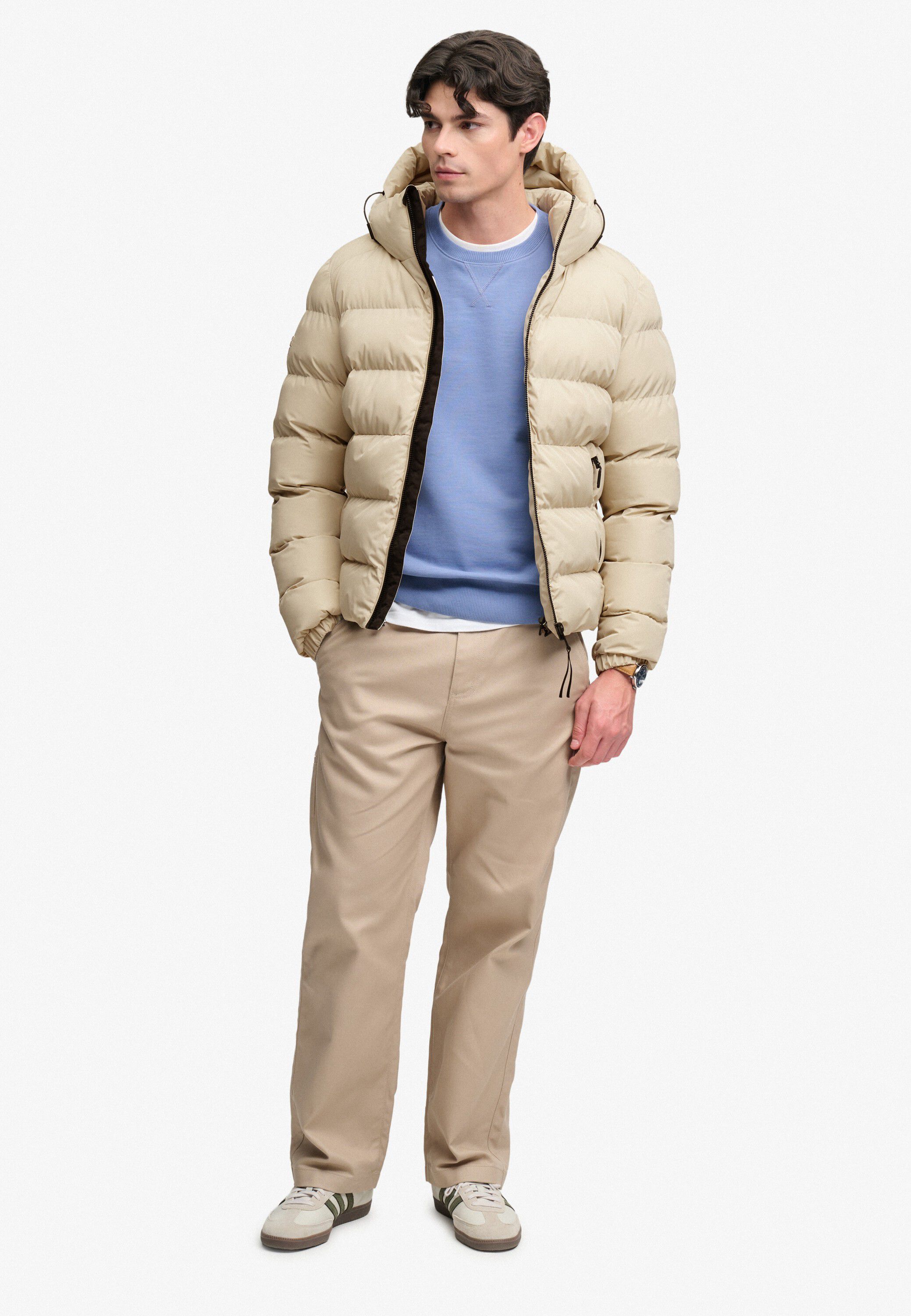 HOODED SPORTS PUFFER JACKET