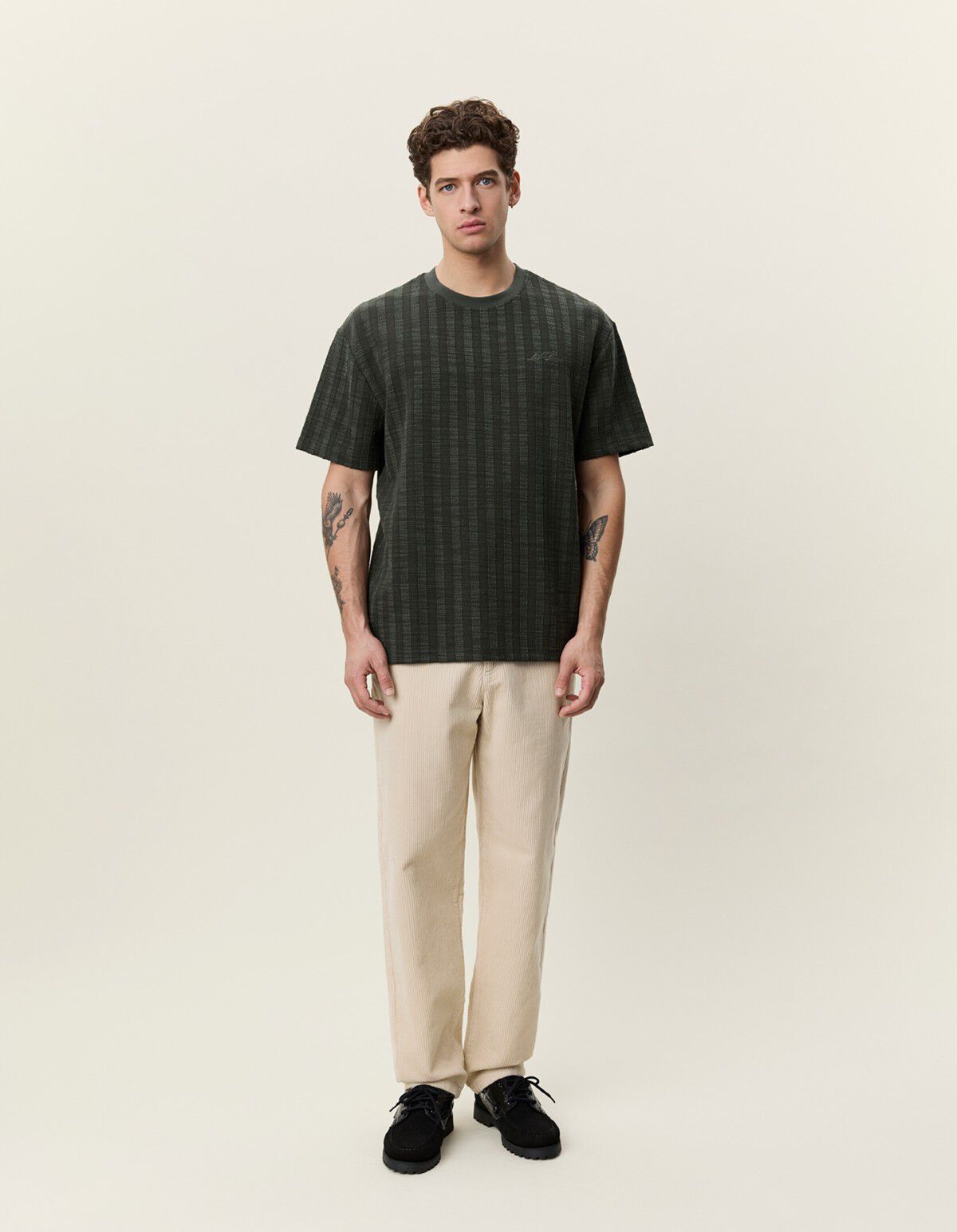 Stripe Jacquard T-Shirt