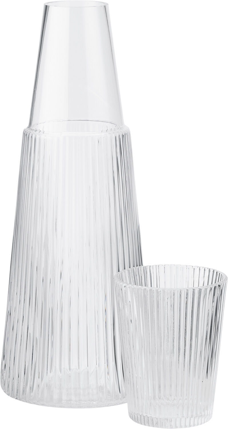 Pilastro karaff med dricksglas 1 l. clear