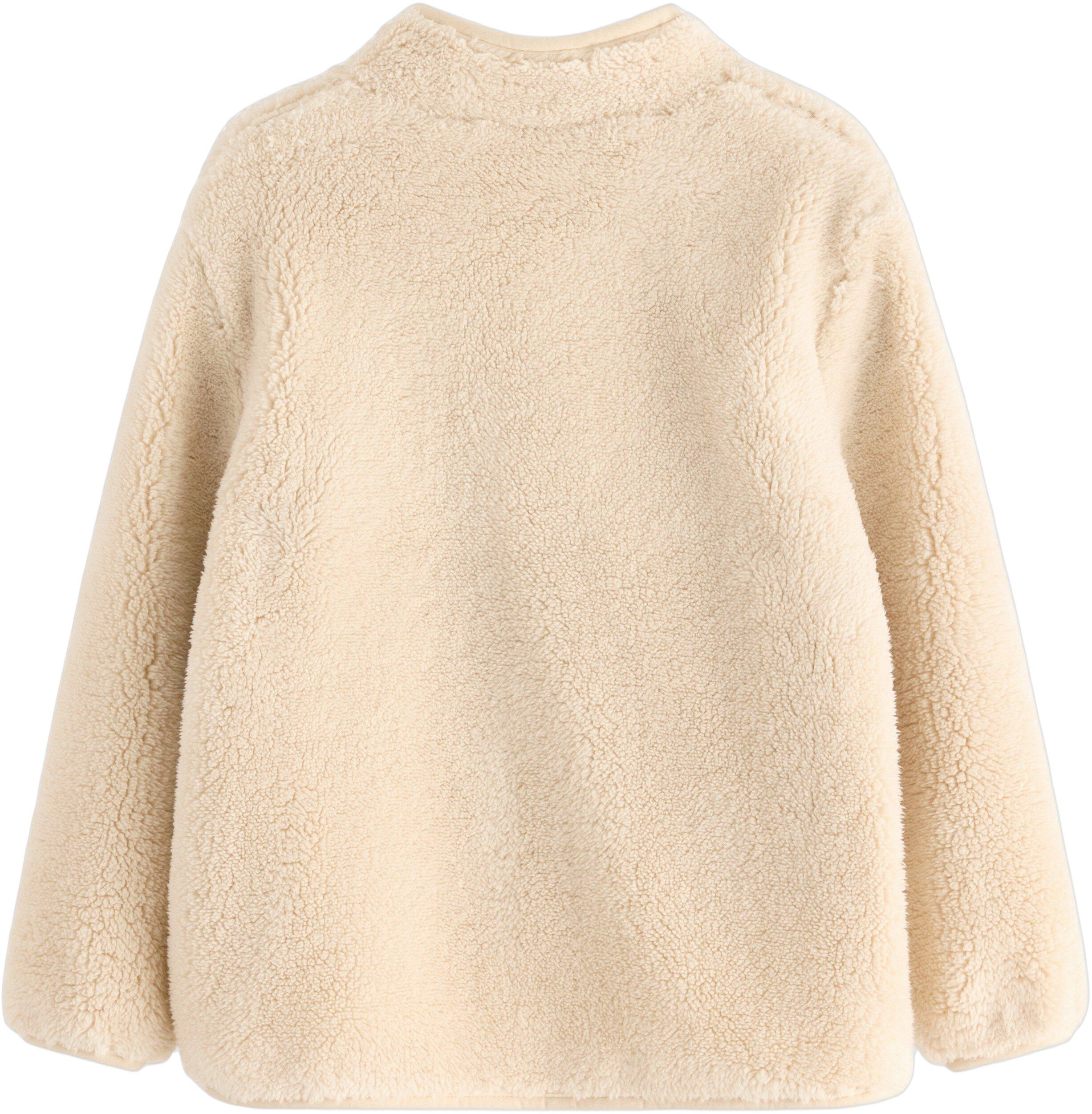 Luvjakke med bl&oslash;dt jerseyfor og lo