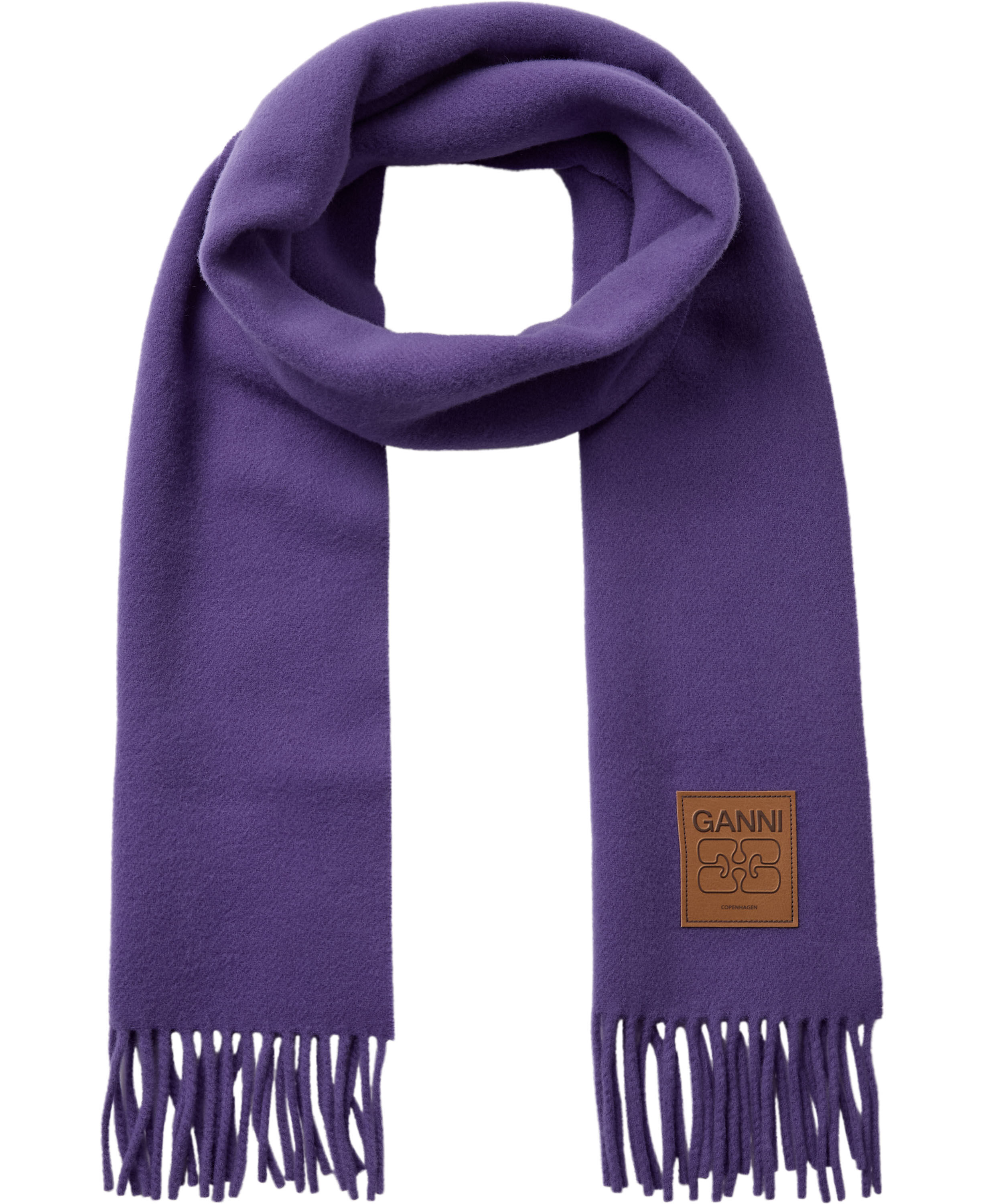 Double Face Wool Knit Scarf