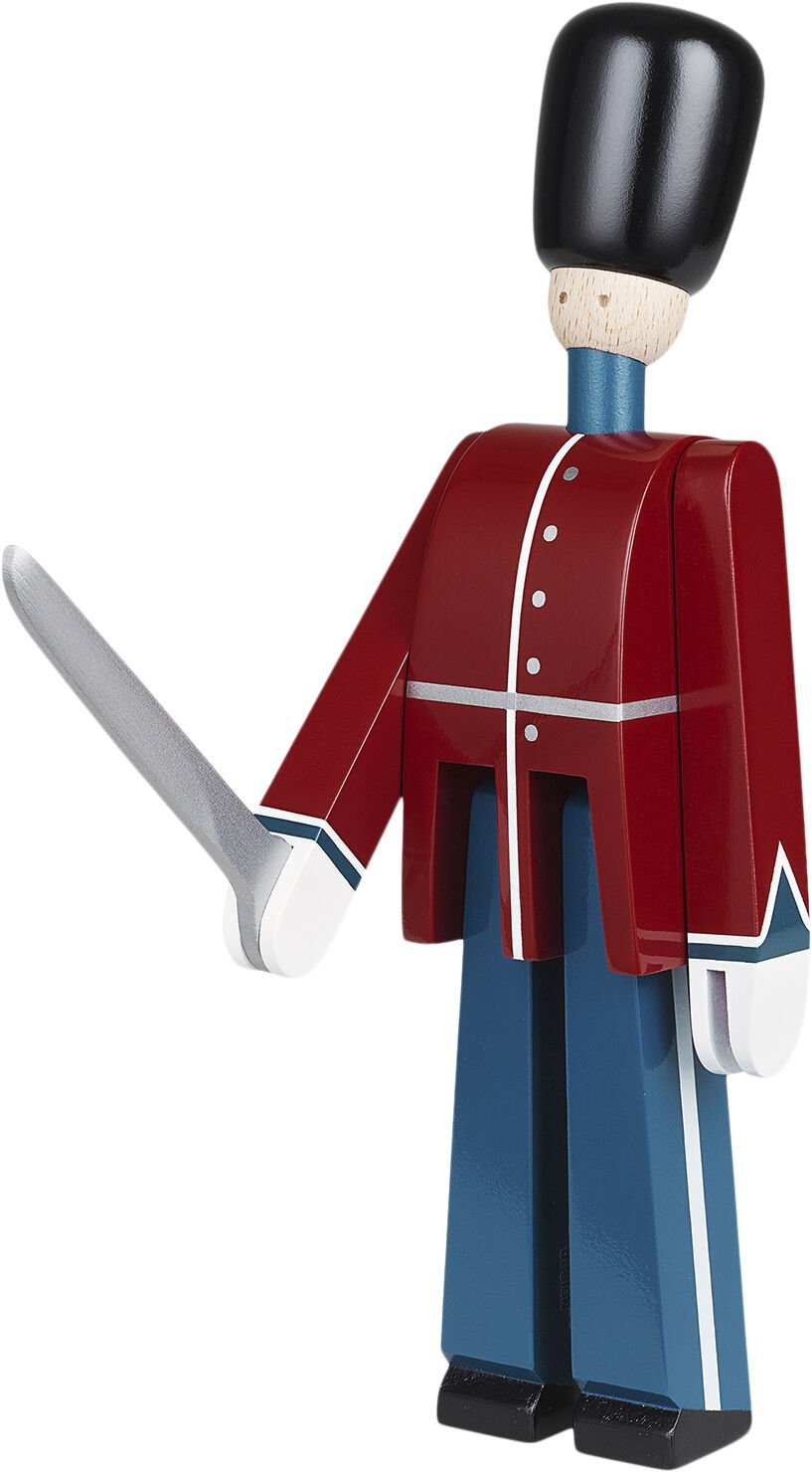 Officer med sabel lille r&oslash;d/bl&aring;/hvid
