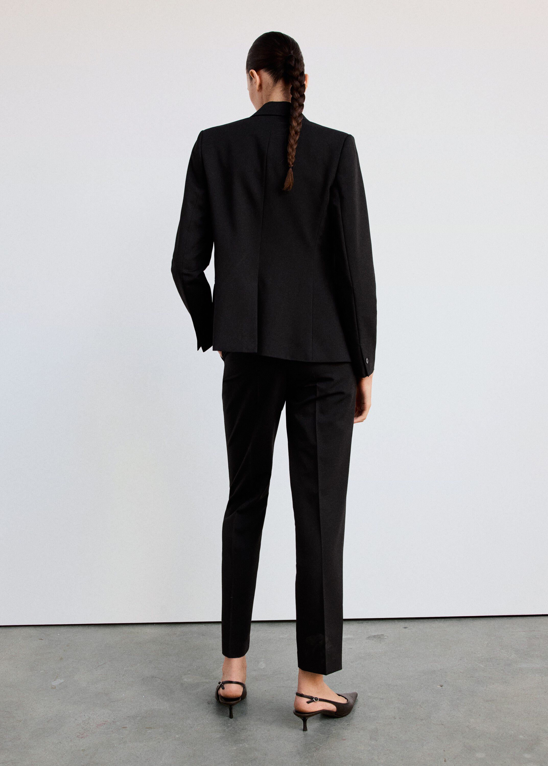 Straight suit trousers