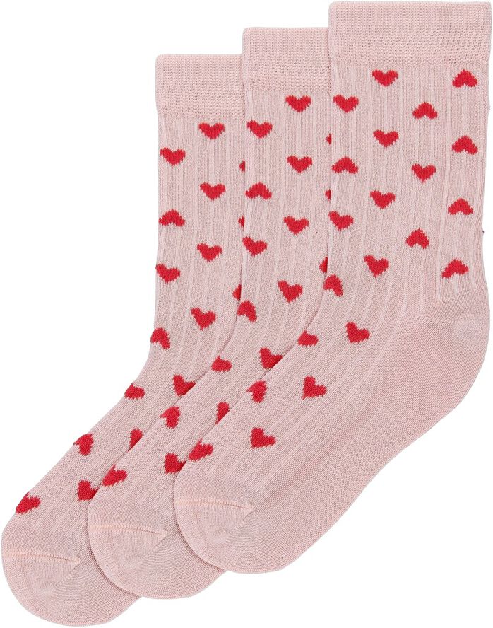 Minipop Bamboo heart socks 3 pack