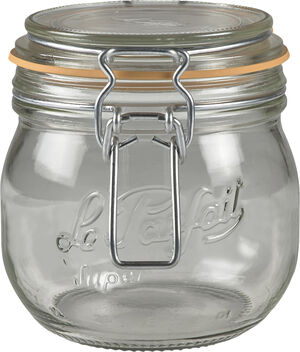 Förvaringsglas 0,5 liter D 8,5 cm Glas