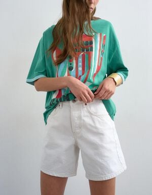 TSVIGGA HR DNM SHORTS WHITE