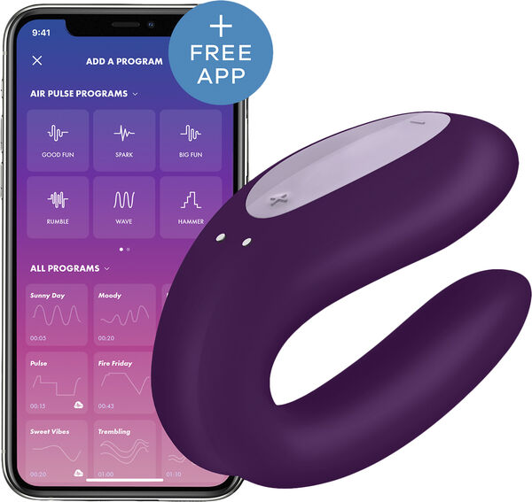 Satisfyer Double Joy Violet parvibrator