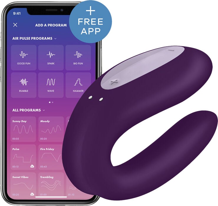 Satisfyer Double Joy Violet parvibrator