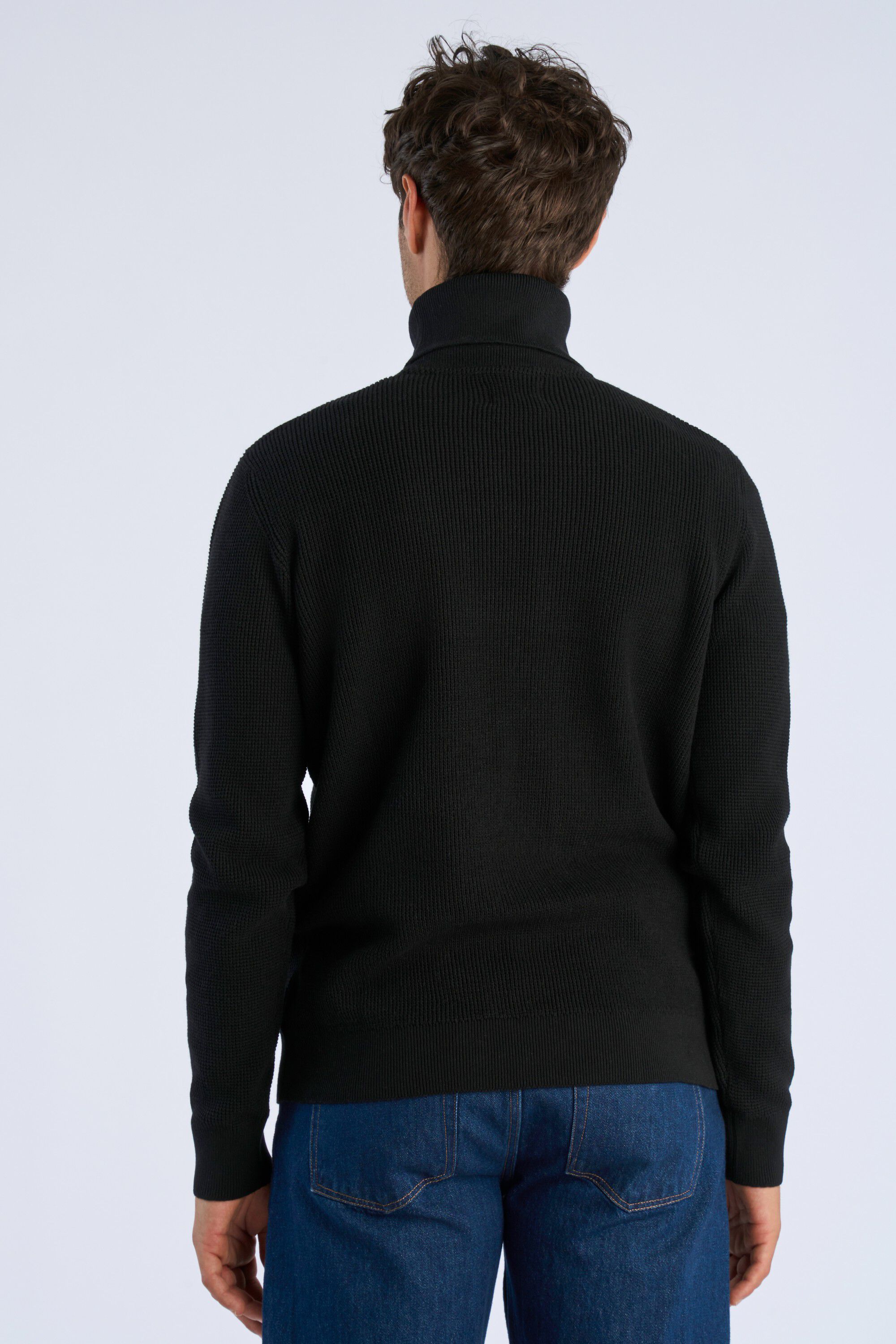Recycled roll neck knit L/S