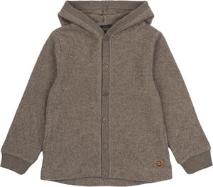 Cotton Fleece Cardigan w Hood